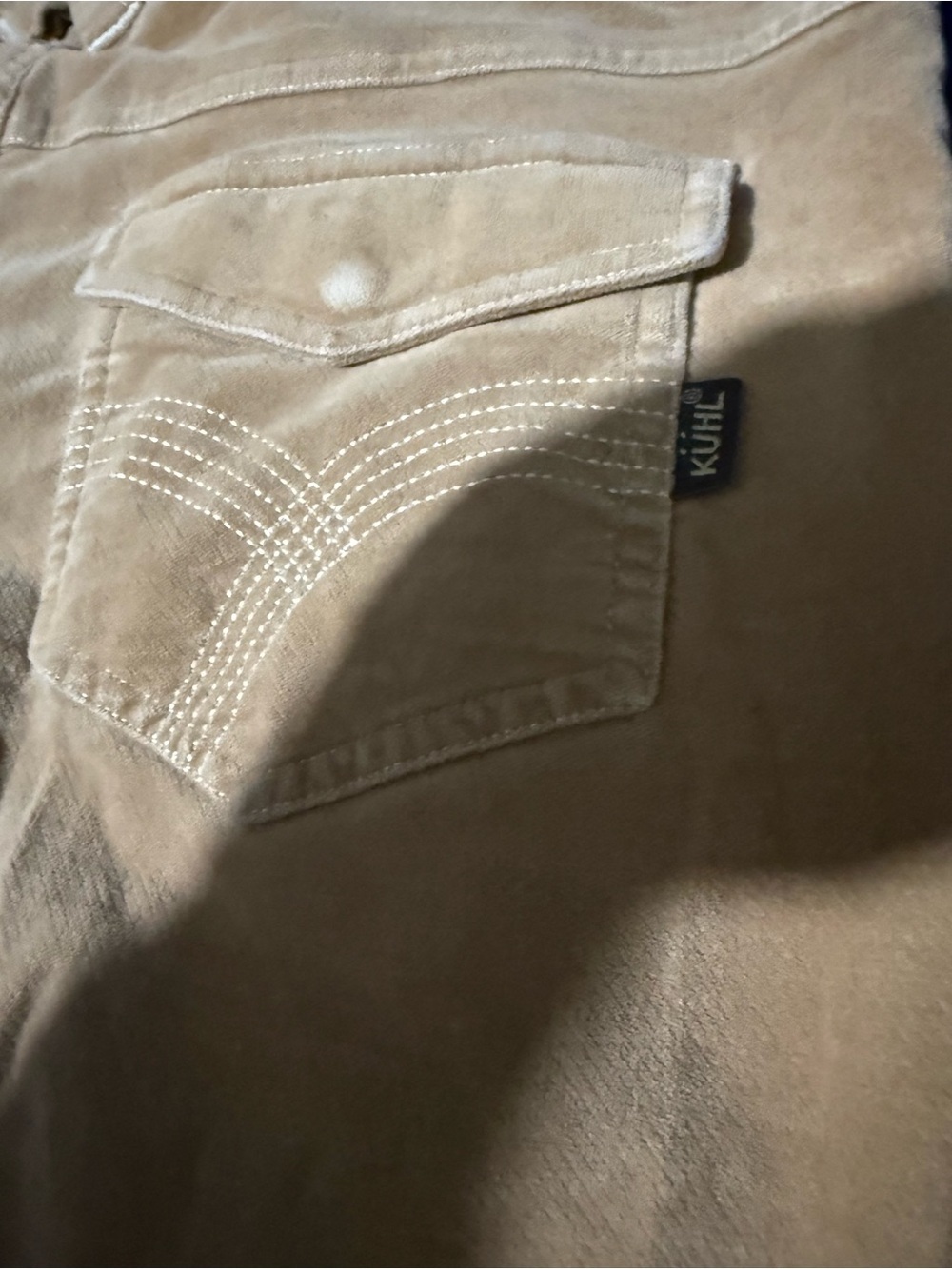 Beige Corduroy Straight-Leg Pants KUHL 12x30 - Picture 8 of 8
